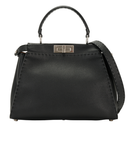 Medium Peekaboo Selleria, &pound;1,100, Handbags, Black, Leather, Front view